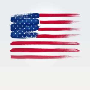 An artistic rendition of the American Flag.